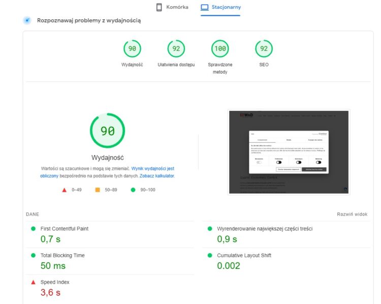 improved core web vitals wnd