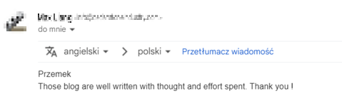 comment from a happy client 