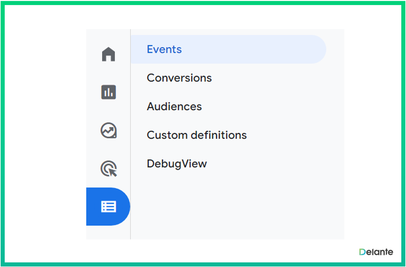 google analytics 4 user interface configure