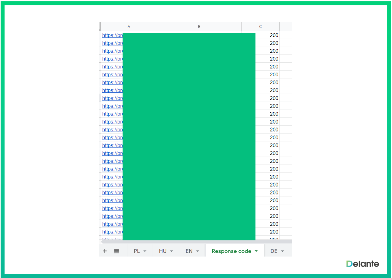 redirect map urls in excel