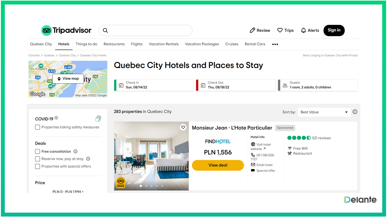 seo for hotels tips