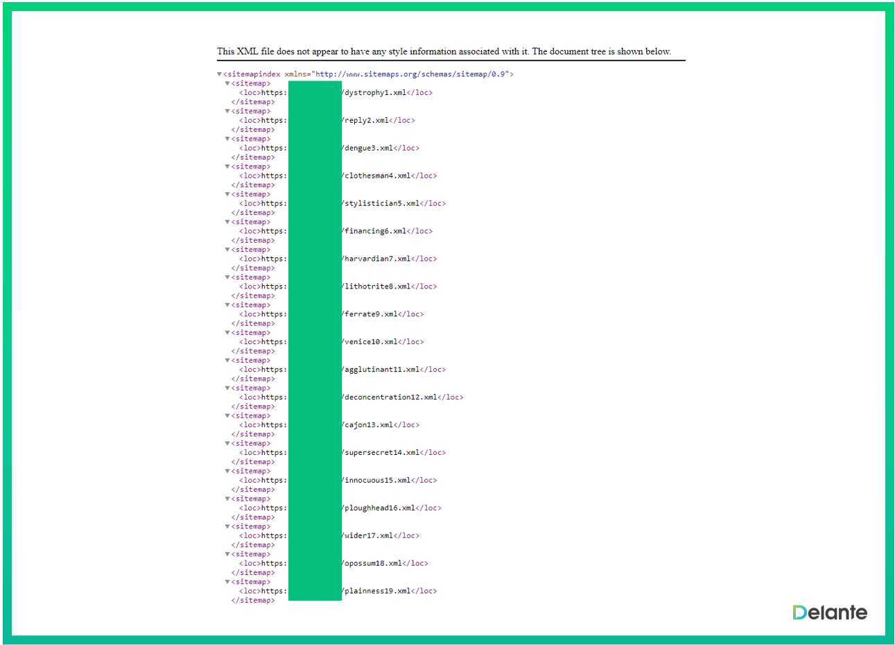 seo spam xml file