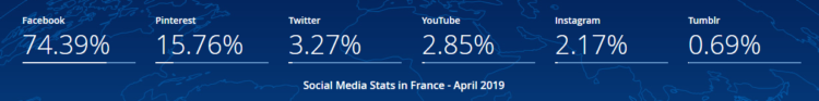 SEO in France - social media